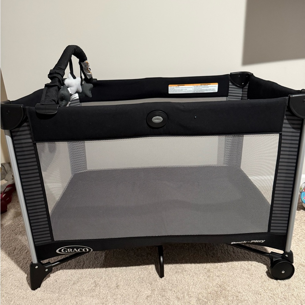 Black Portable Playard